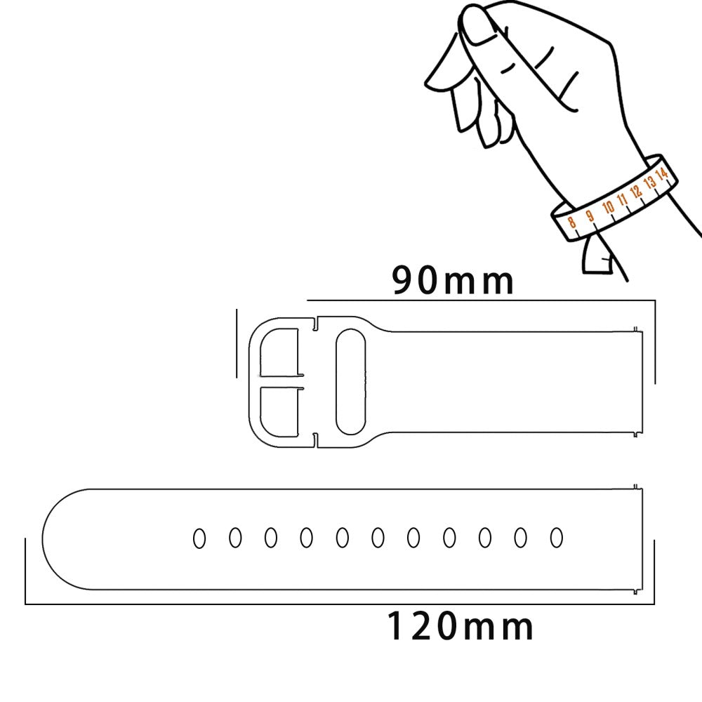 20mm Watch Band Samsung Galaxy Watch6 Classic 43mm 47mm / Watch6 40mm 44mm Genuine Tree LeatherandTPE Strap - Style A#serie_6