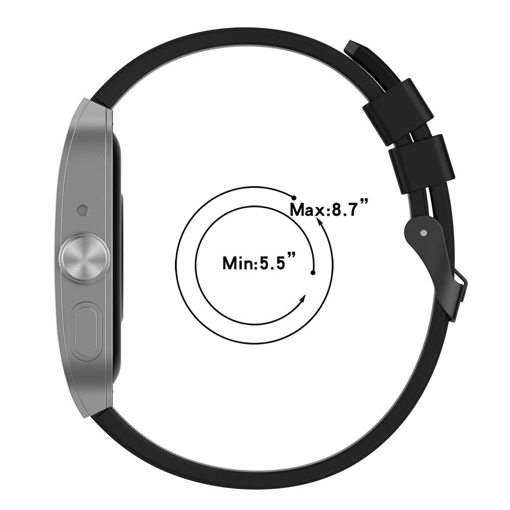 Oppo Watch 4 Pro Silicone Watch Band 22mm Adjustable Strap - White#serie_2