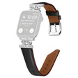 Watch Bracelet Band Apple Watch Series 9 8 7 41mm / SE (2023) SE (2022) 6 5 4 SE 40mm / 3 2 1 38mm Rhinestone Strap with Silver Buckle
