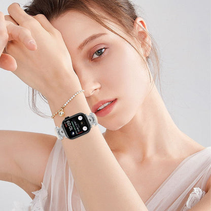 Watch Strap Apple Watch Universal 49mm/45mm/42mm Watchband with Silver Buckle - Apricot#serie_5