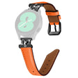 Rhinestone M-shape 20mm Band Samsung Galaxy Watch Universal Genuine Cow Leather Watch Strap with Black Buckle