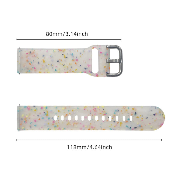Samsung Galaxy Watch3 45mm / Huawei Watch GT Watch Band 22mm Silicone Pattern Sport Strap - Transparent#serie_5