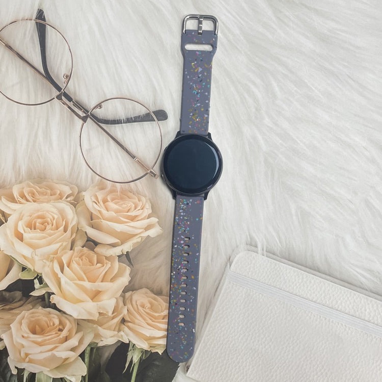 Helt Vildt Pænt Silikone Universal Rem passer til Smartwatch - Blå#serie_1