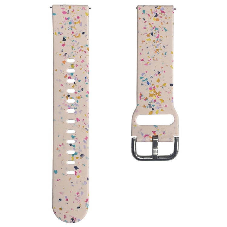 Samsung Galaxy Watch3 41mm / Huawei Watch GT 2 42mm Replacement Band 20mm Silicone Pattern Watch Strap - Pink#serie_2