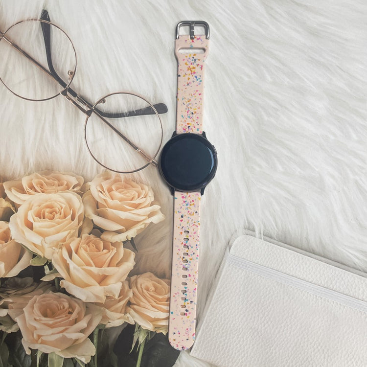 Helt Vildt Pænt Silikone Universal Rem passer til Smartwatch - Pink#serie_2