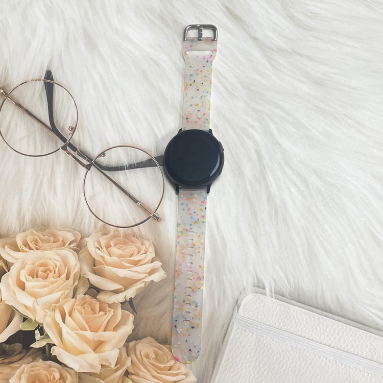 Helt Vildt Pænt Silikone Universal Rem passer til Smartwatch - Gennemsigtig#serie_5