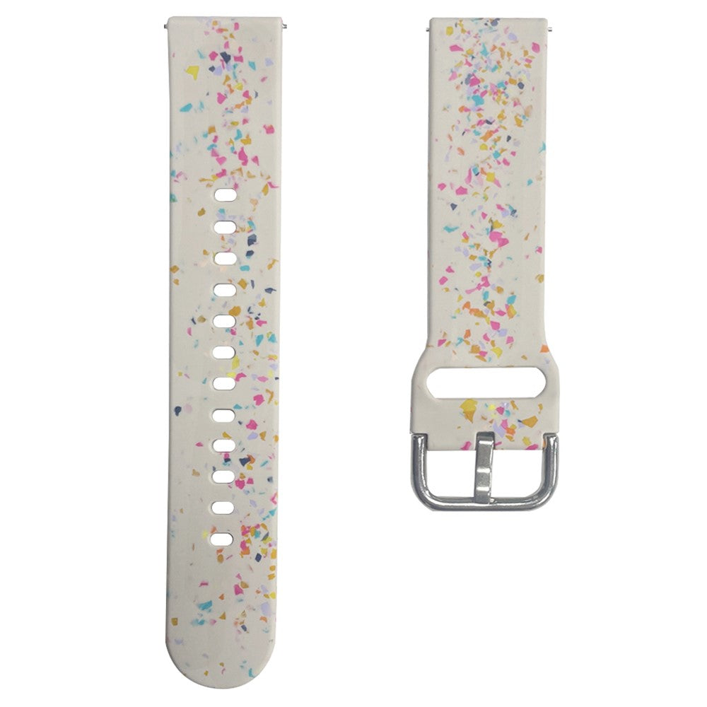 Samsung Galaxy Watch3 41mm / Huawei Watch GT 2 42mm Replacement Band 20mm Silicone Pattern Watch Strap - Starlight#serie_6