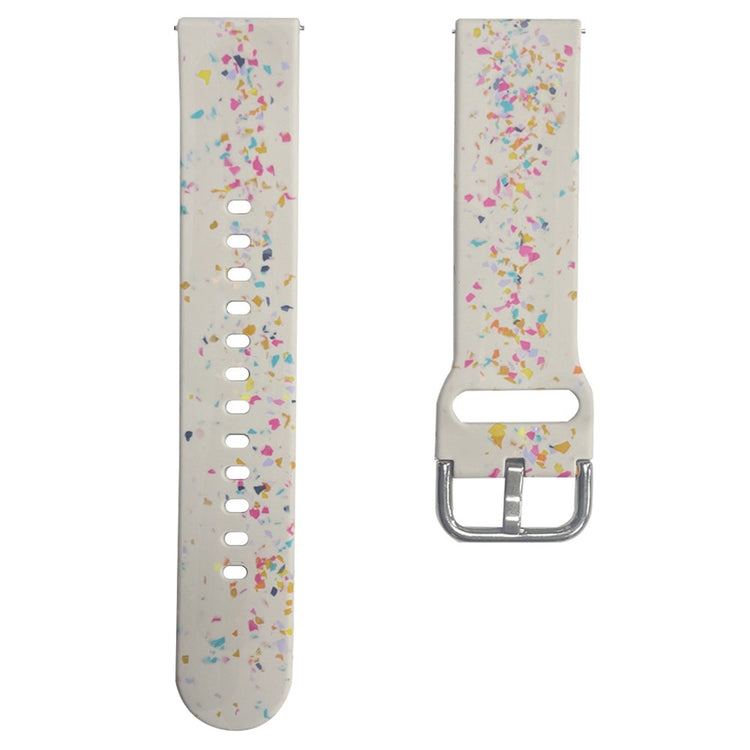 Samsung Galaxy Watch3 41mm / Huawei Watch GT 2 42mm Replacement Band 20mm Silicone Pattern Watch Strap - Starlight#serie_6