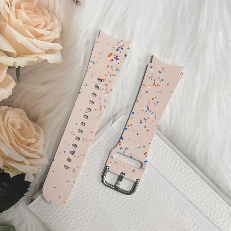 Rigtigt Slidstærk Silikone Universal Rem passer til Samsung Smartwatch - Pink#serie_3