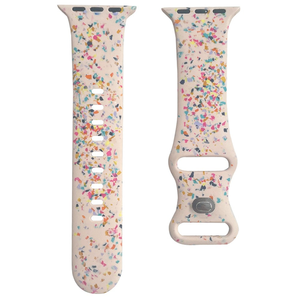 Fortrinligt Silikone Universal Rem passer til Apple Smartwatch - Pink#serie_2