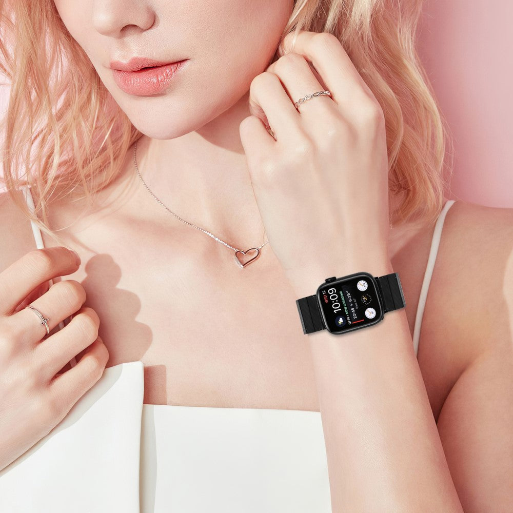 Vildt Nydelig Metal Universal Rem passer til Apple Smartwatch - Sort#serie_064