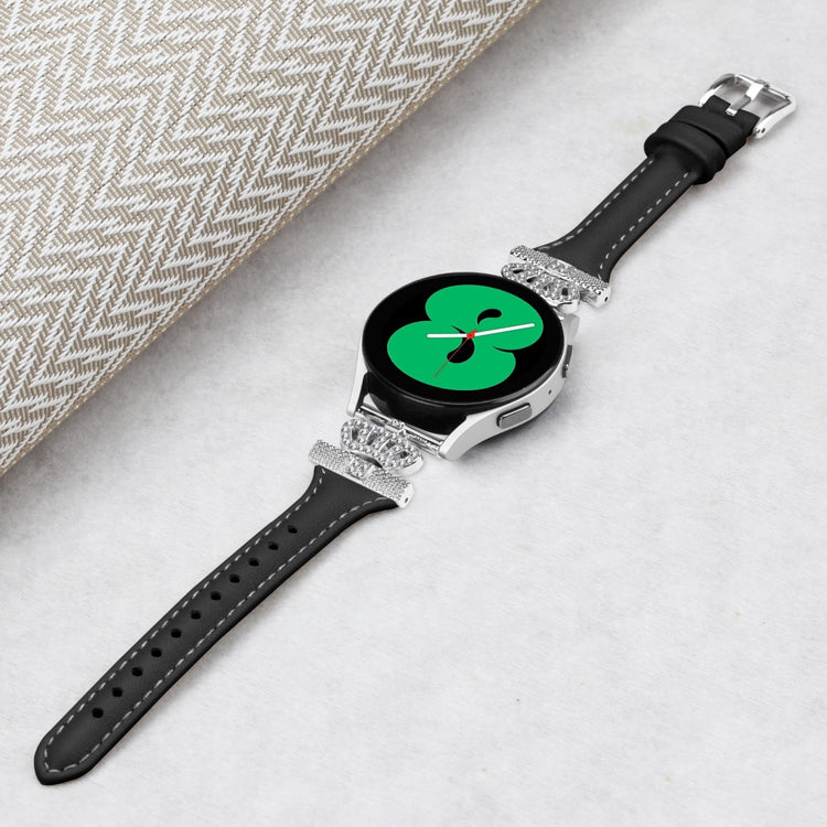 Udsøgt Kunstlæder Og Rhinsten Universal Rem passer til Smartwatch - Sort#serie_1