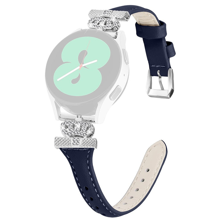 Udsøgt Kunstlæder Og Rhinsten Universal Rem passer til Smartwatch - Blå#serie_3