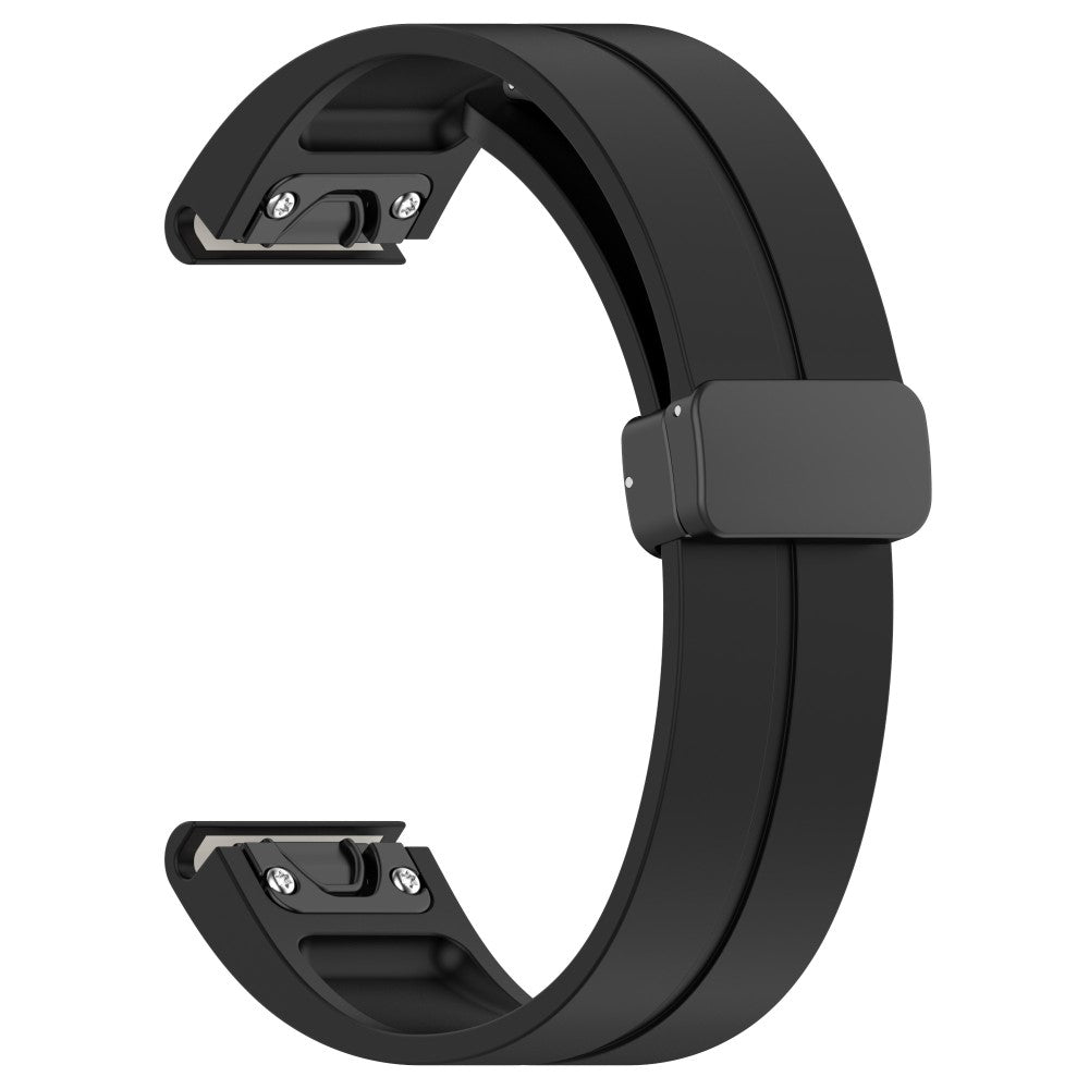 Holdbart Silikone Universal Rem passer til Smartwatch - Sort#serie_1