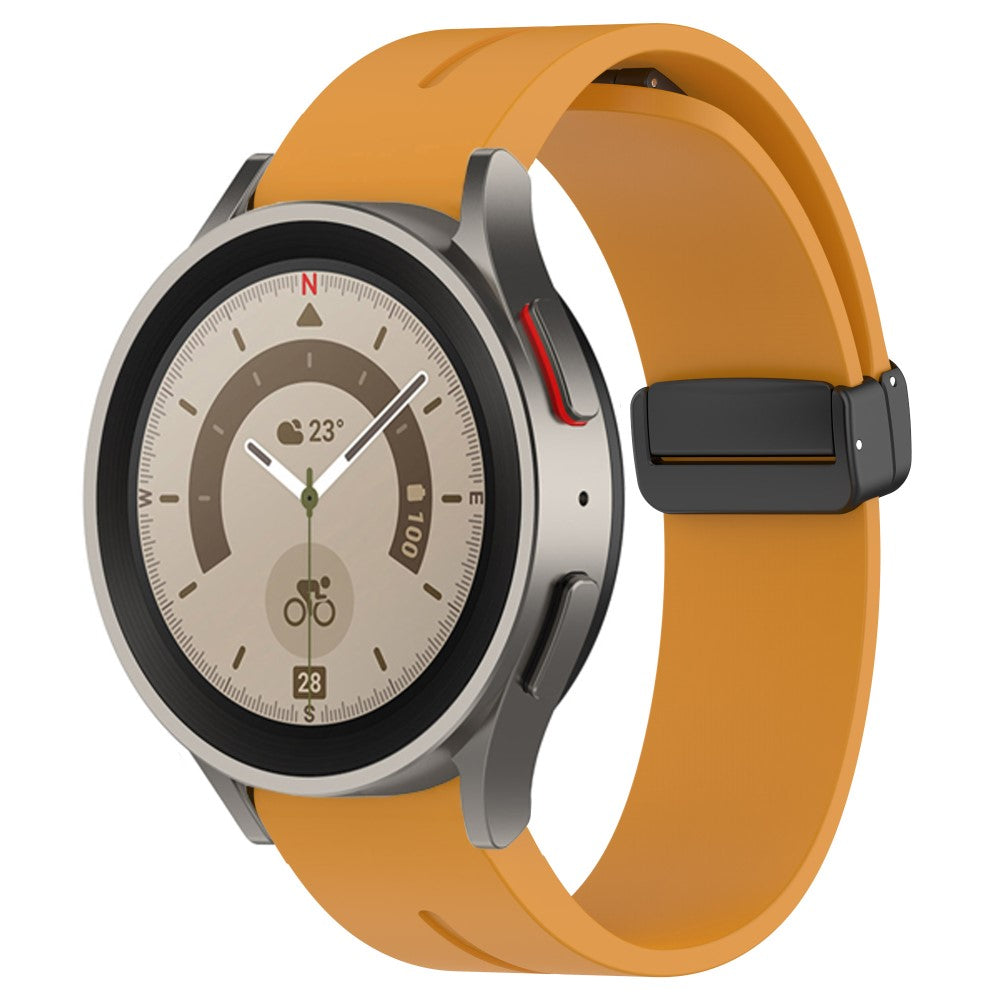 Holdbart Silikone Universal Rem passer til Smartwatch - Gul#serie_2