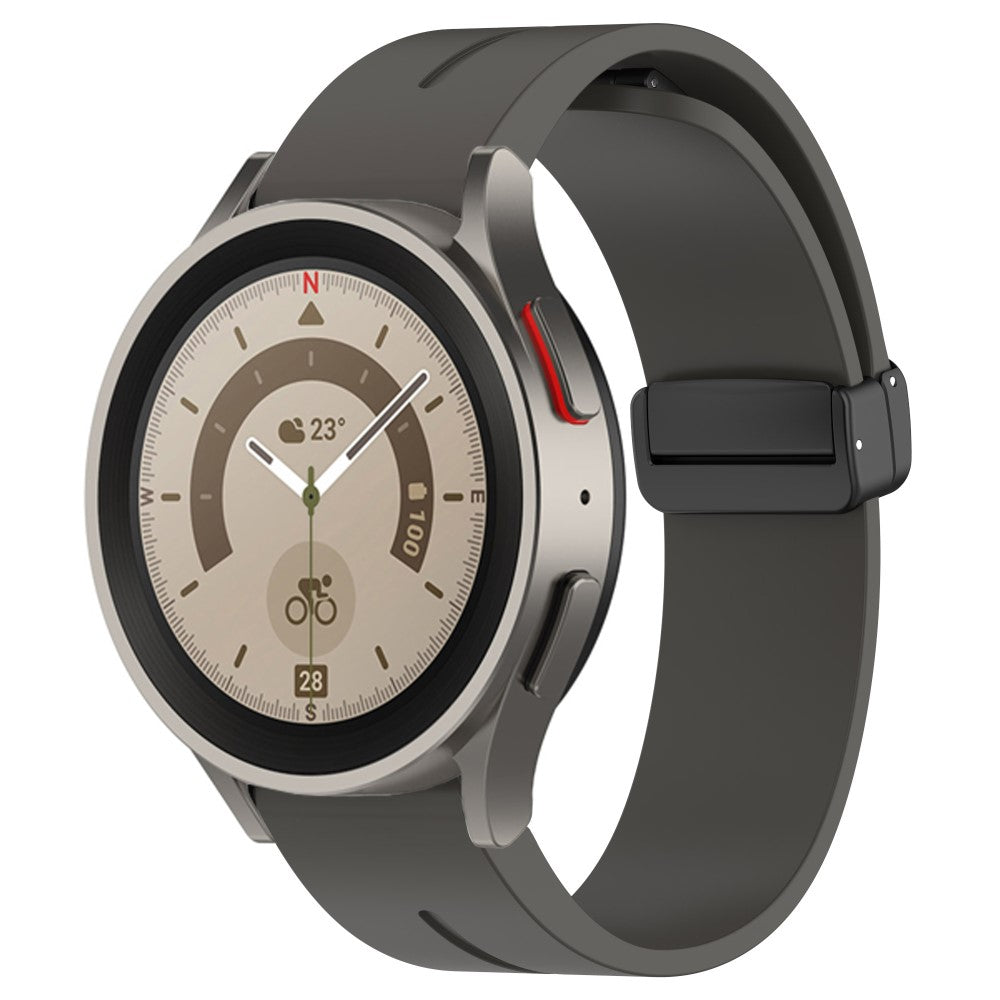 Holdbart Silikone Universal Rem passer til Smartwatch - Sølv#serie_10