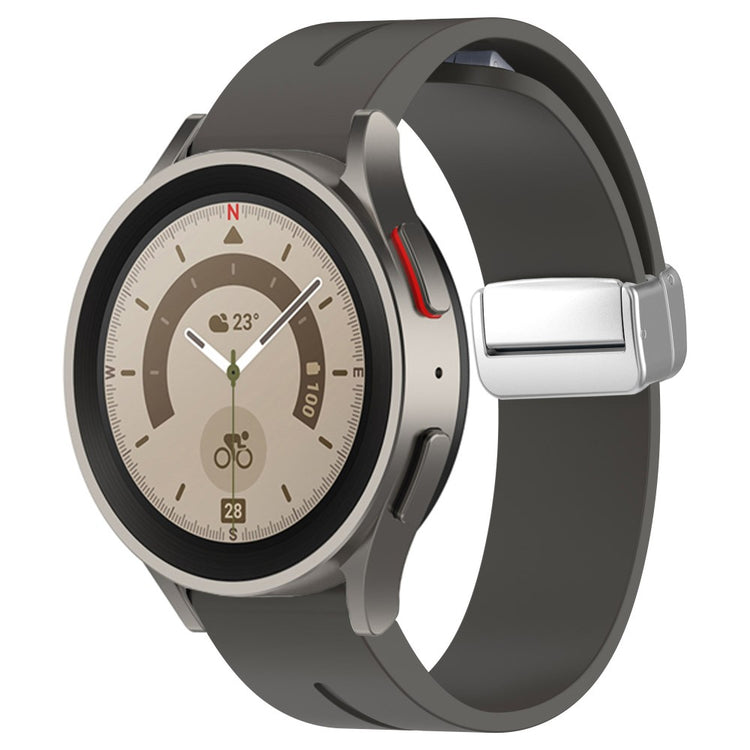Rigtigt Fantastisk Silikone Universal Rem passer til Smartwatch - Sølv#serie_10