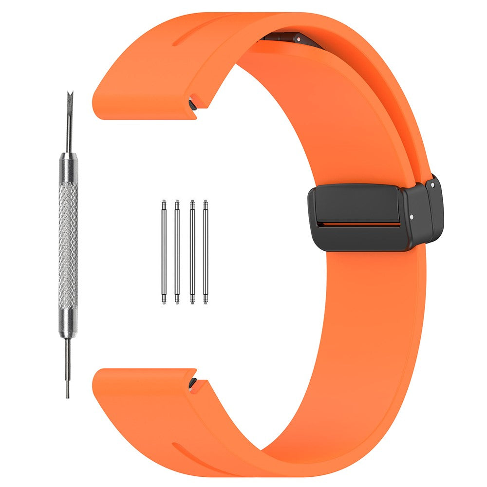 Mega Fed Silikone Universal Rem passer til Smartwatch - Orange#serie_4