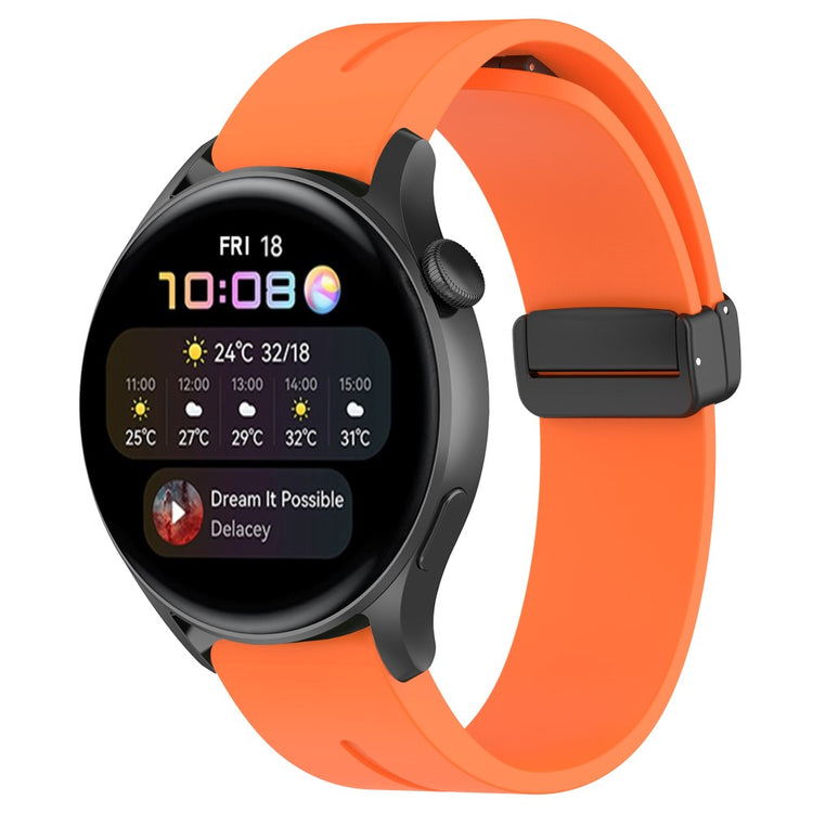 Mega Fed Silikone Universal Rem passer til Smartwatch - Orange#serie_4