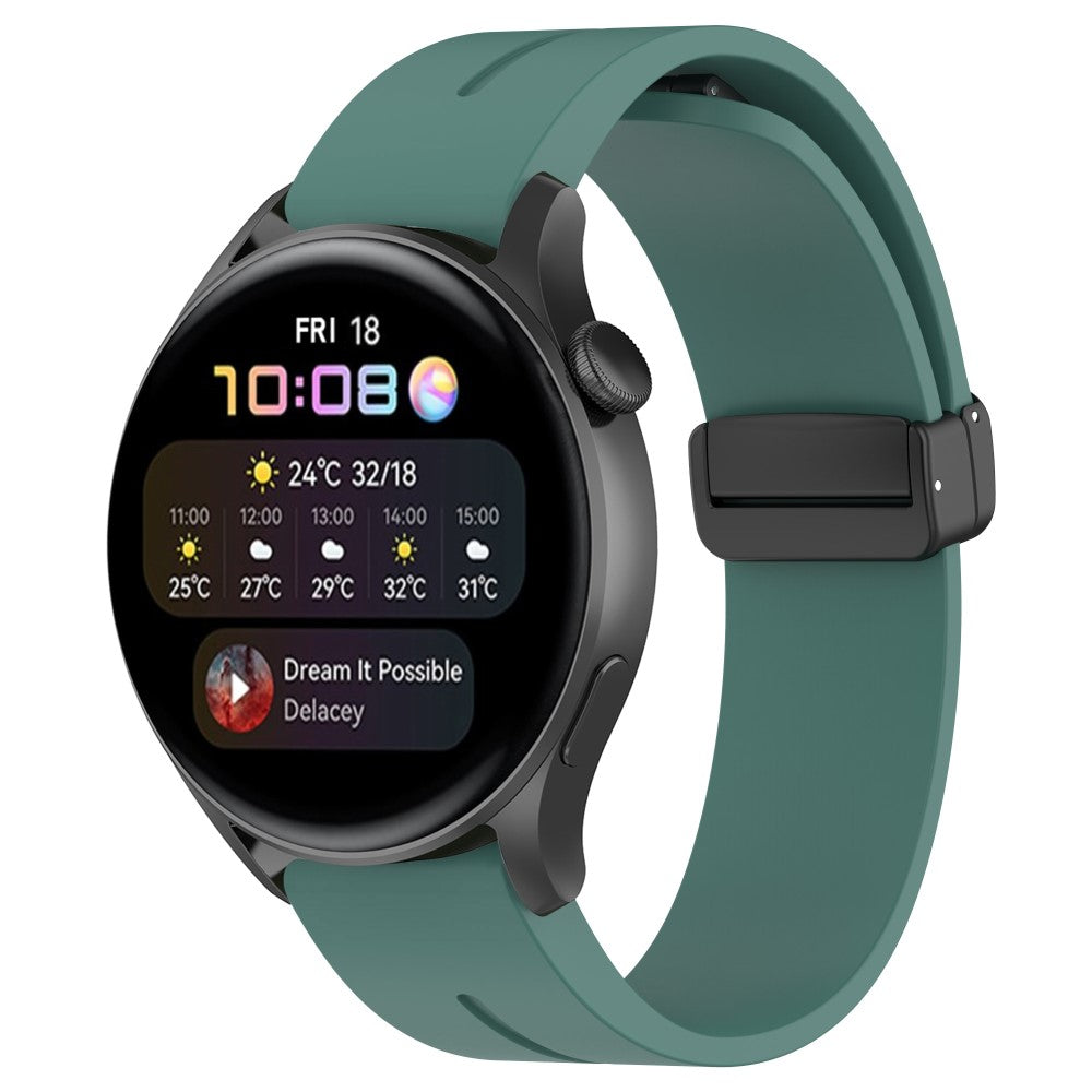 Mega Fed Silikone Universal Rem passer til Smartwatch - Grøn#serie_5
