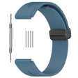 Huawei Watch GT 4 46mm / Samsung Galaxy Watch3 45mm / Garmin Venu 3 Black Buckle Watchband 22mm Magnetic Silicone Strap