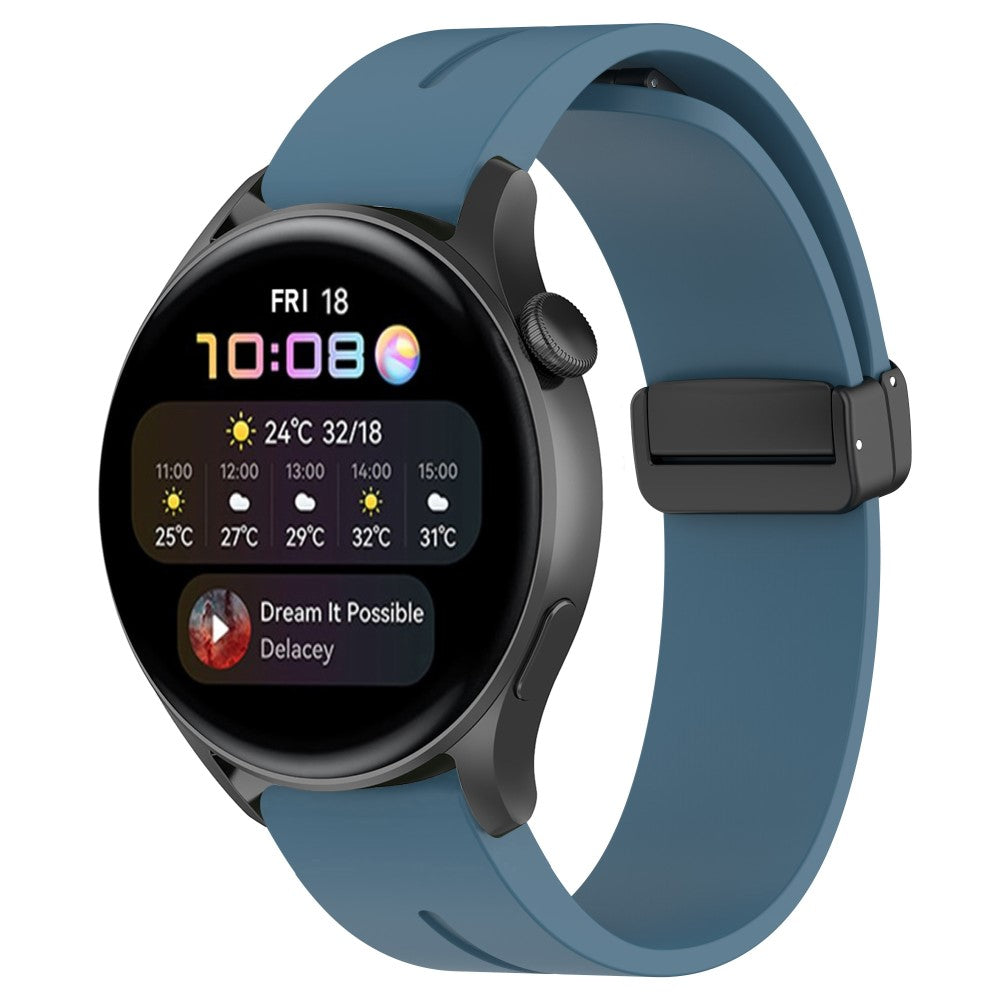 Mega Fed Silikone Universal Rem passer til Smartwatch - Blå#serie_6