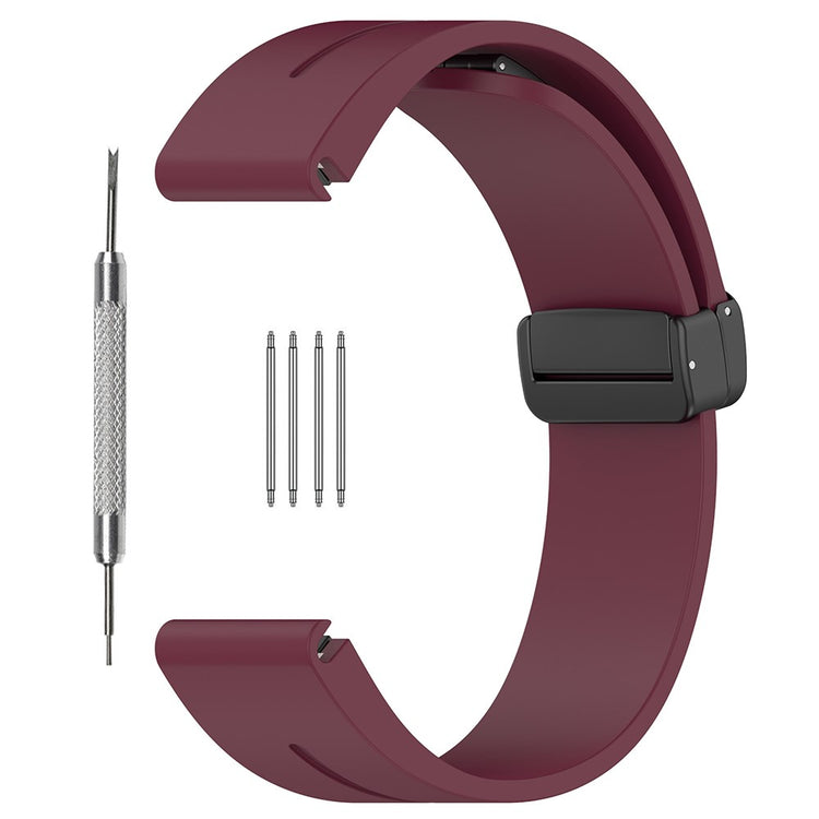 Mega Fed Silikone Universal Rem passer til Smartwatch - Rød#serie_8