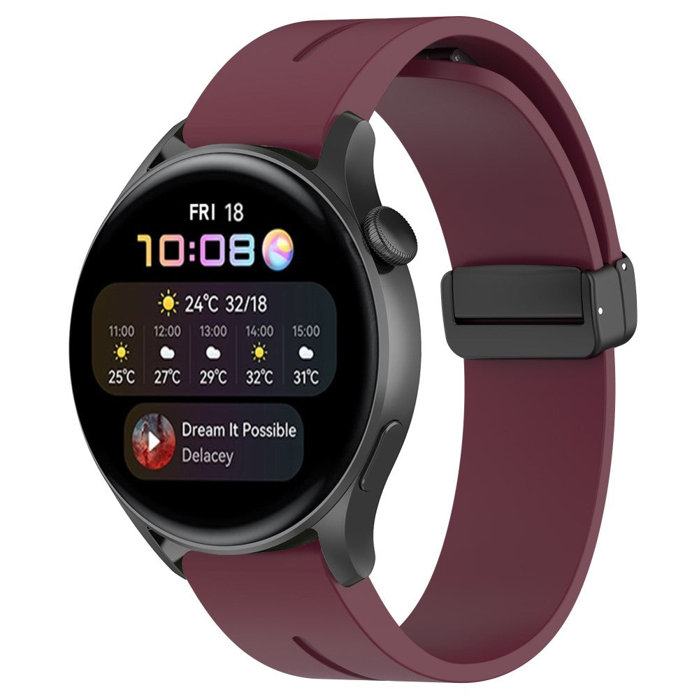 Mega Fed Silikone Universal Rem passer til Smartwatch - Rød#serie_8