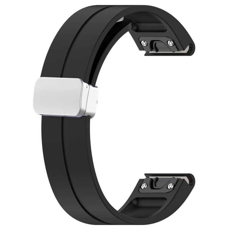 Fortrinligt Silikone Universal Rem passer til Smartwatch - Sort#serie_1