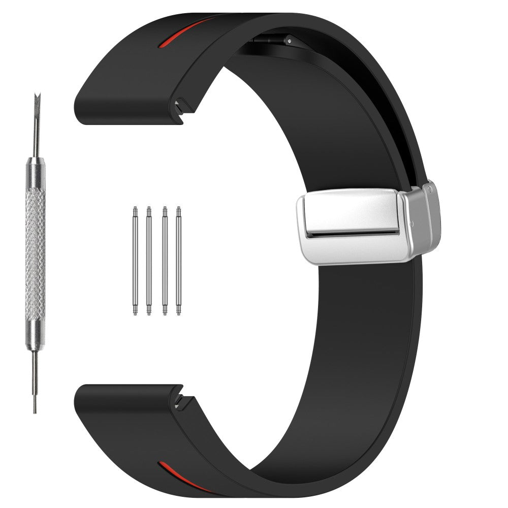 Udsøgt Silikone Universal Rem passer til Smartwatch - Sort#serie_2