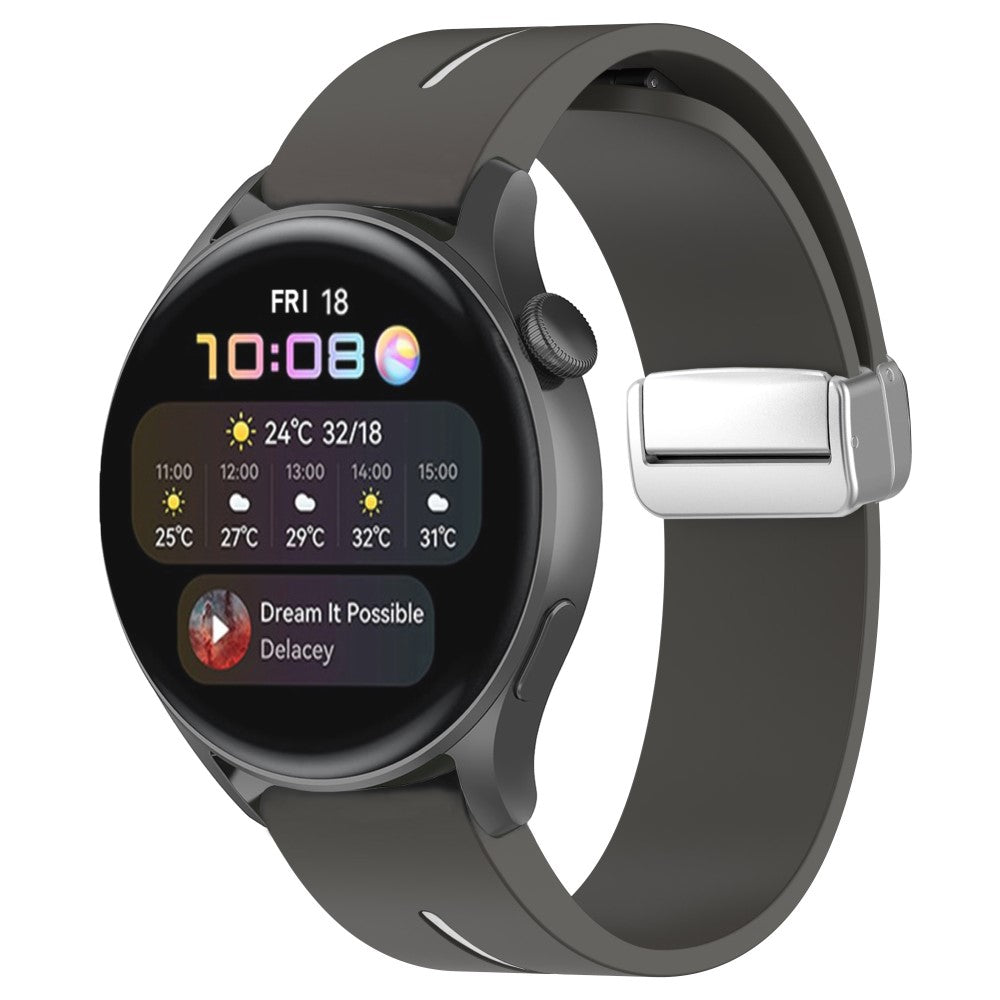 Udsøgt Silikone Universal Rem passer til Smartwatch - Sølv#serie_4