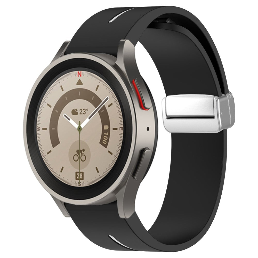 Super Nydelig Silikone Universal Rem passer til Samsung Smartwatch - Sort#serie_1