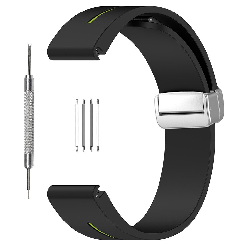 Super Nydelig Silikone Universal Rem passer til Samsung Smartwatch - Sort#serie_5