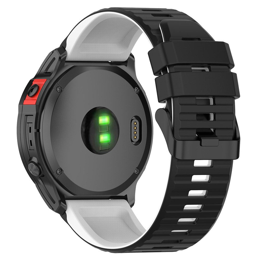 Super Nydelig Silikone Universal Rem passer til Smartwatch - Sort#serie_1