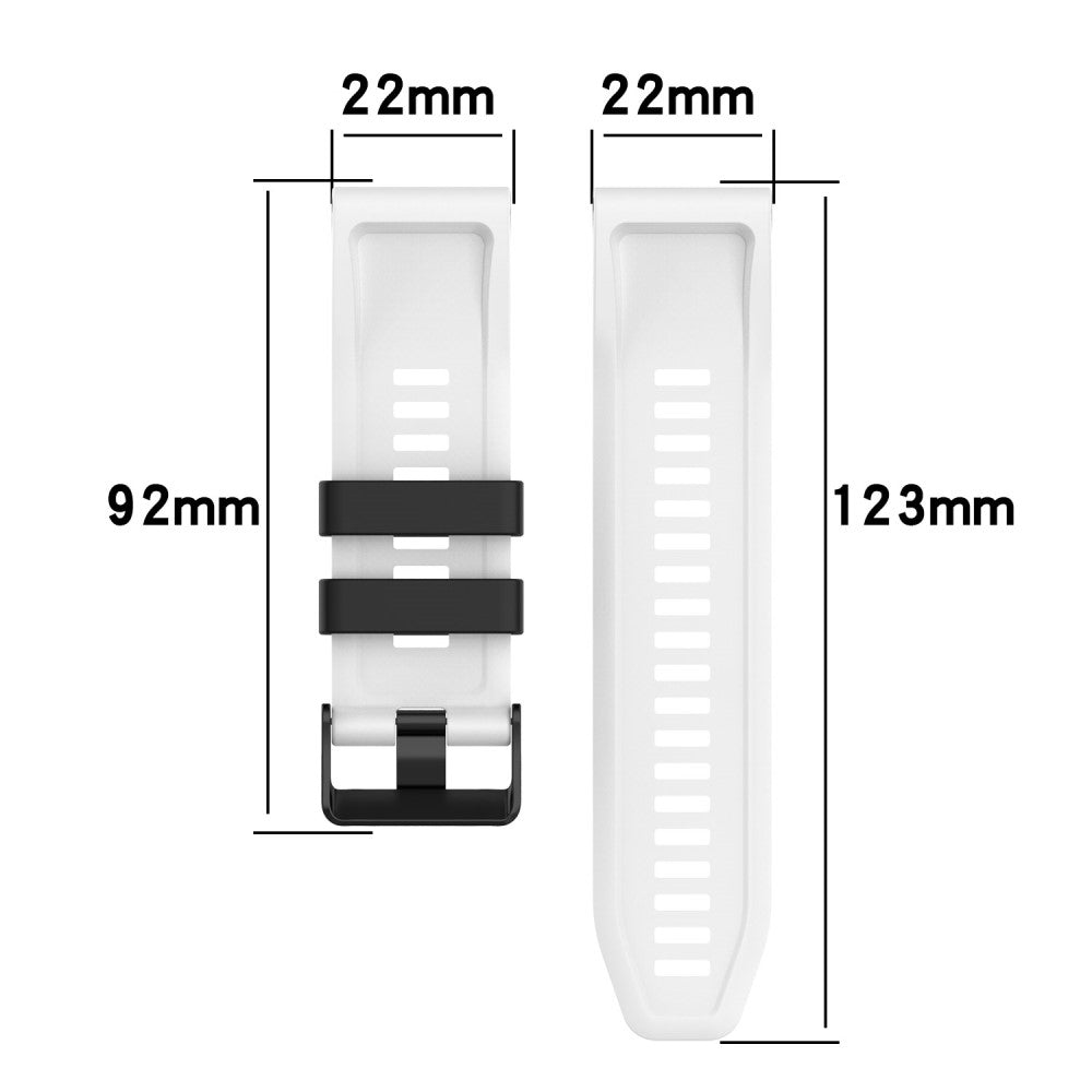 Garmin Fenix 7 Pro Silicone Watch Bands Dual-color Horizontal Stripes Wrist Strap - Olive Green / Black#serie_3
