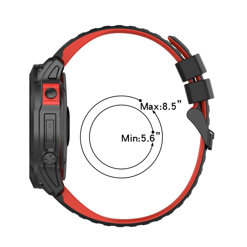 Solid Silikone Universal Rem passer til Garmin Smartwatch - Grøn#serie_3
