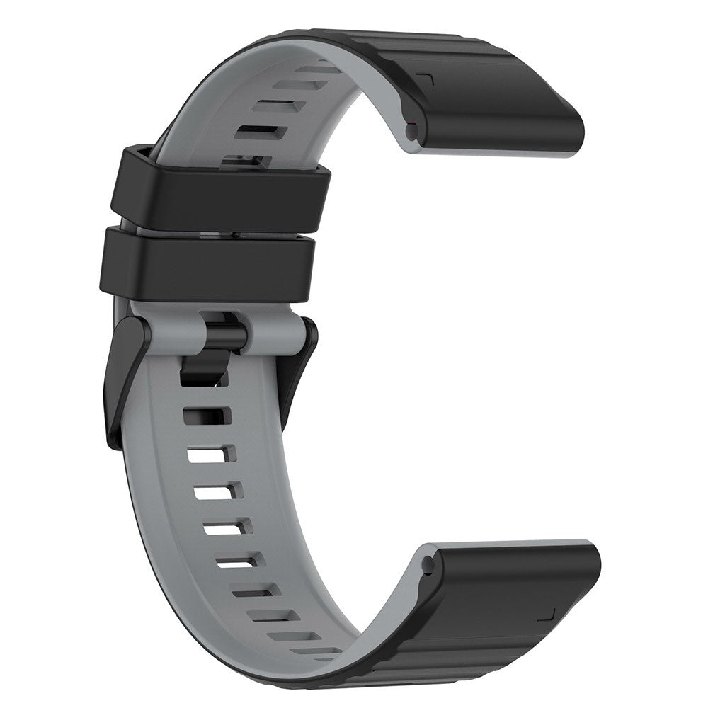 Solid Silikone Universal Rem passer til Garmin Smartwatch - Sølv#serie_5
