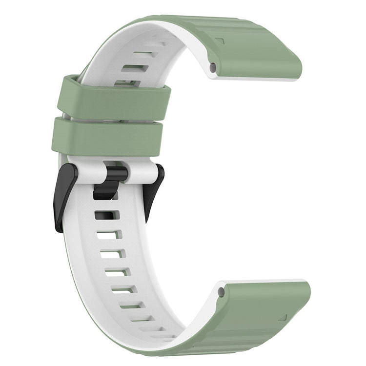 Solid Silikone Universal Rem passer til Garmin Smartwatch - Grøn#serie_9