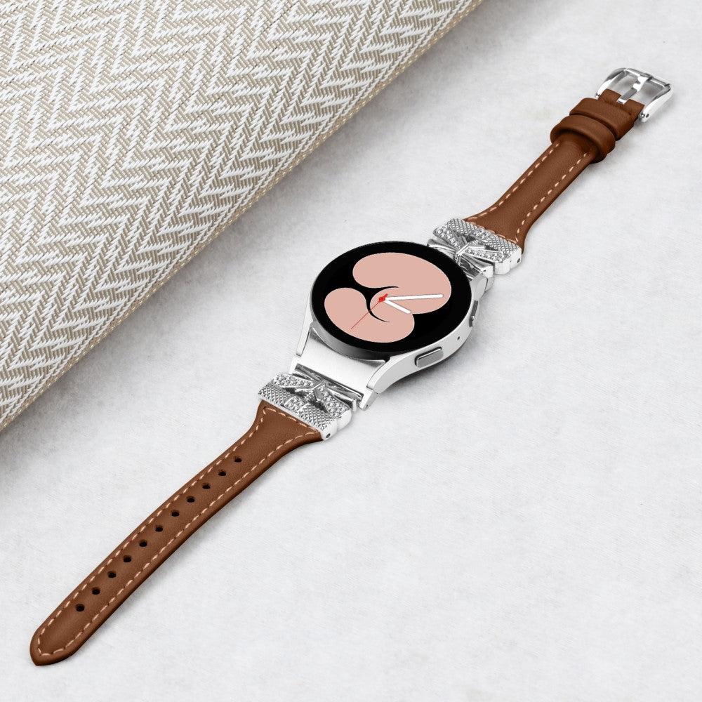 Mega Cool Kunstlæder Universal Rem passer til Samsung Smartwatch - Brun#serie_2