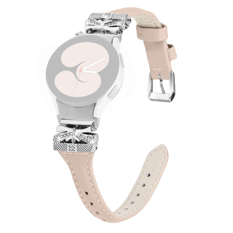Mega Cool Kunstlæder Universal Rem passer til Samsung Smartwatch - Hvid#serie_3