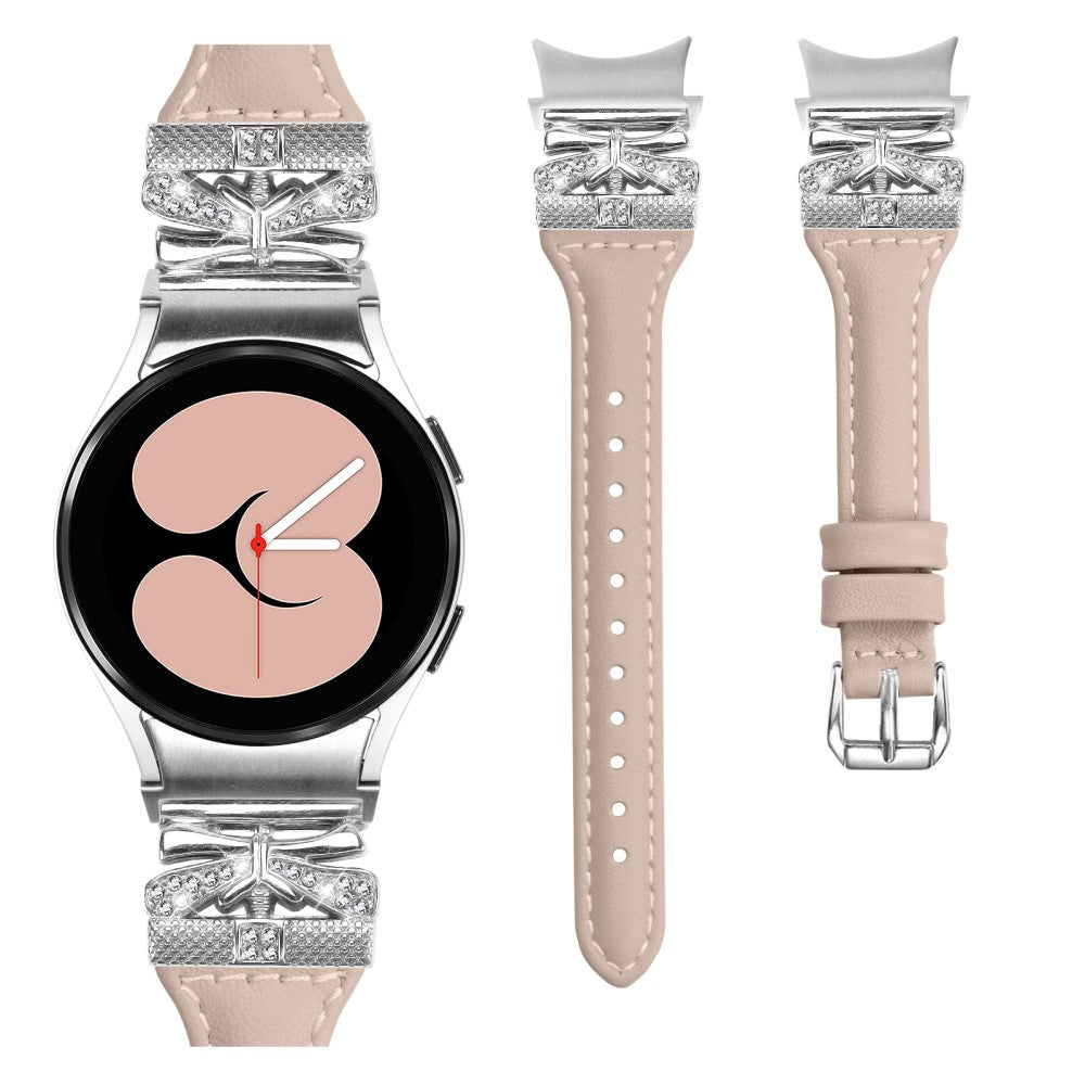 Mega Cool Kunstlæder Universal Rem passer til Samsung Smartwatch - Hvid#serie_3
