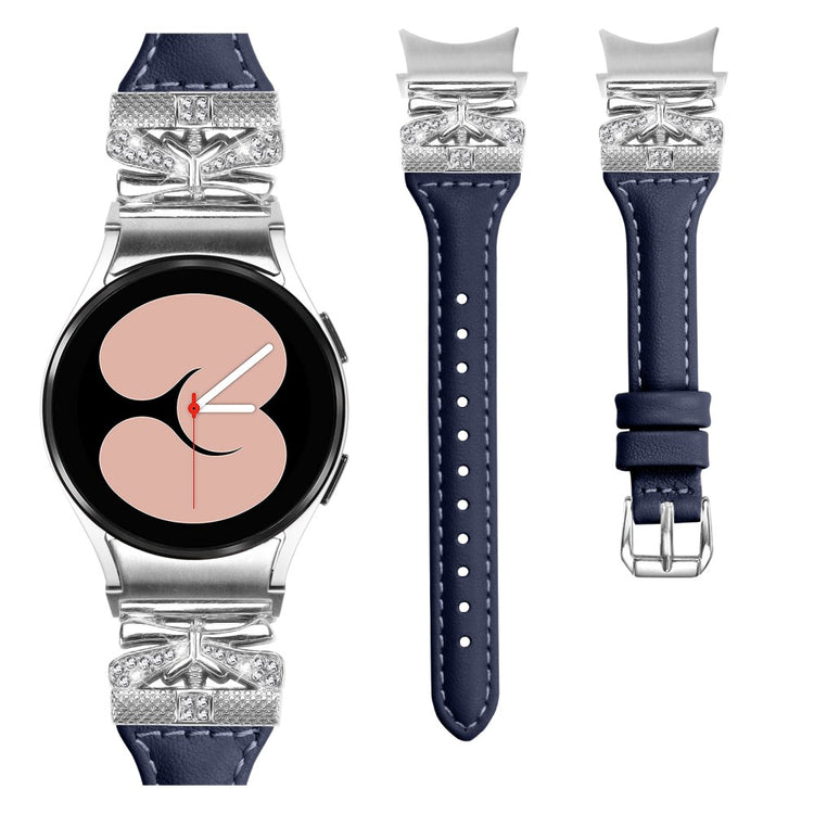 Mega Cool Kunstlæder Universal Rem passer til Samsung Smartwatch - Blå#serie_4
