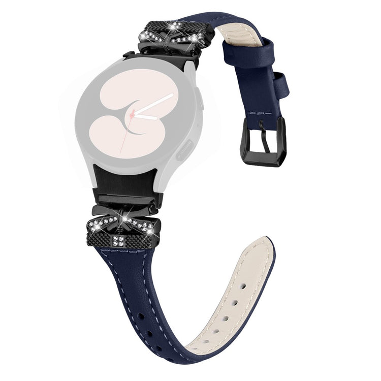Fremragende Kunstlæder Universal Rem passer til Samsung Smartwatch - Blå#serie_1
