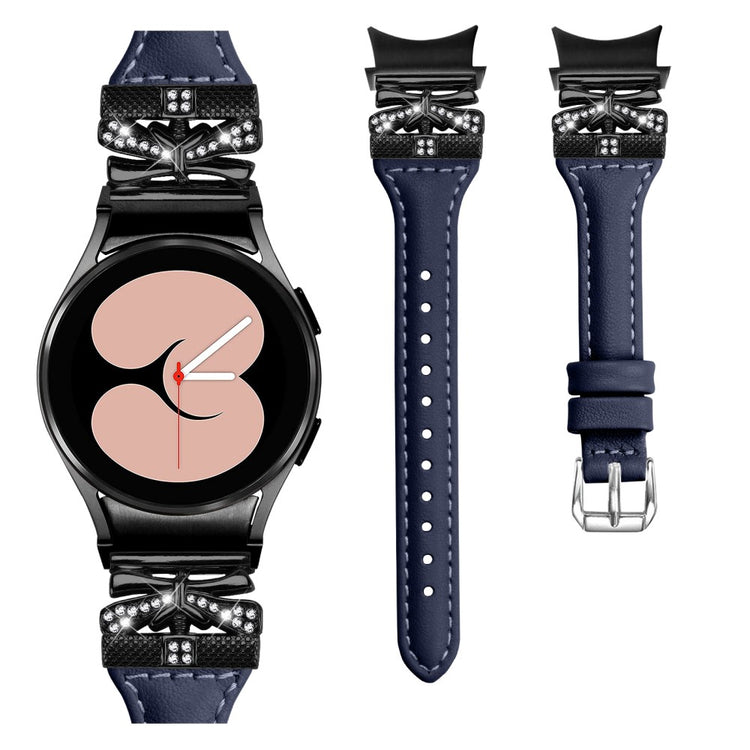 Fremragende Kunstlæder Universal Rem passer til Samsung Smartwatch - Blå#serie_1