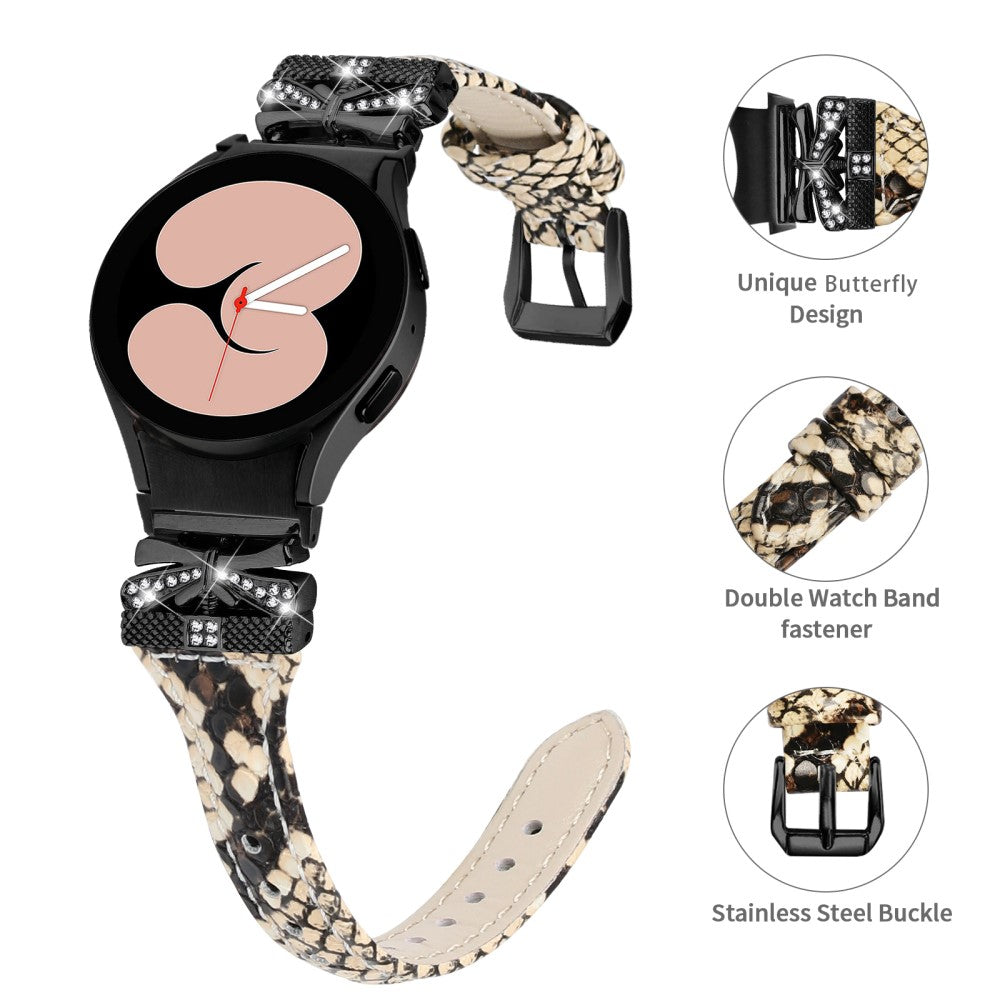 Fremragende Kunstlæder Universal Rem passer til Samsung Smartwatch - Brun#serie_4