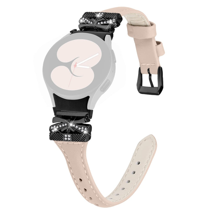 Fremragende Kunstlæder Universal Rem passer til Samsung Smartwatch - Hvid#serie_5