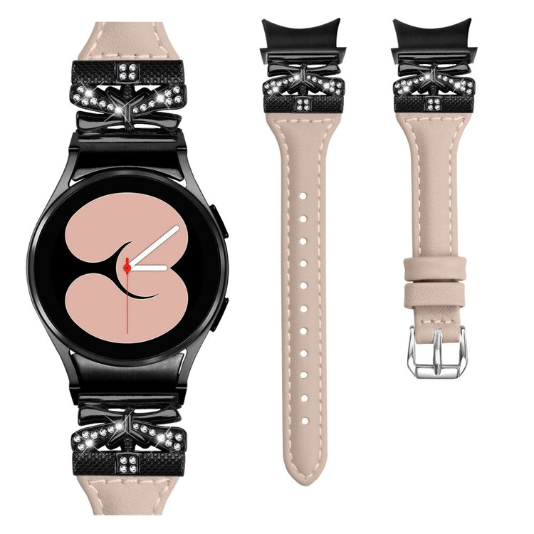 Fremragende Kunstlæder Universal Rem passer til Samsung Smartwatch - Hvid#serie_5