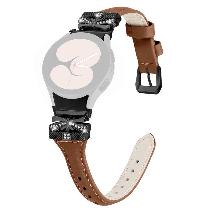 Fremragende Kunstlæder Universal Rem passer til Samsung Smartwatch - Brun#serie_6