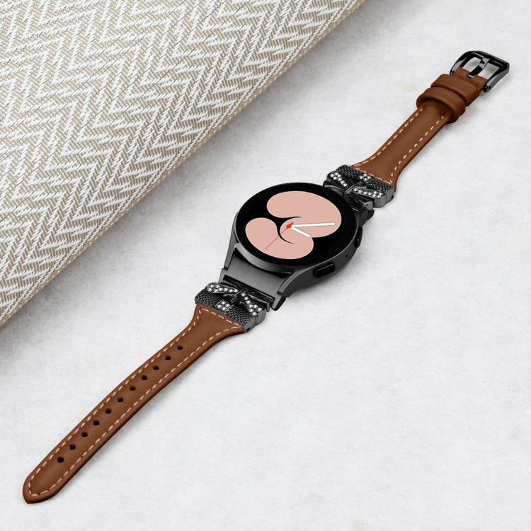 Fremragende Kunstlæder Universal Rem passer til Samsung Smartwatch - Brun#serie_6