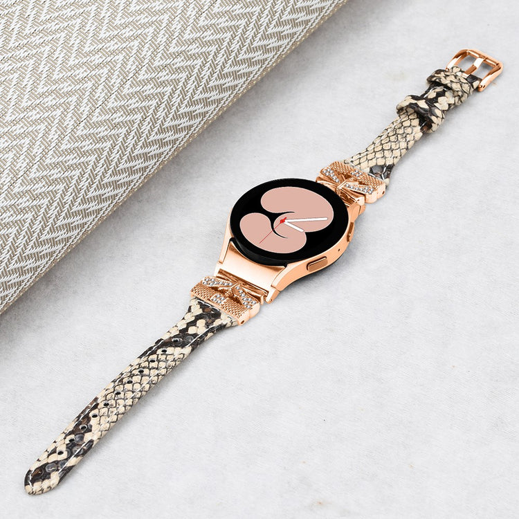 Yndigt Kunstlæder Universal Rem passer til Samsung Smartwatch - Brun#serie_1